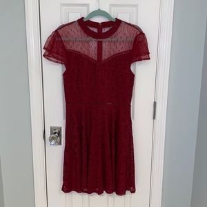 Lace Red Dress